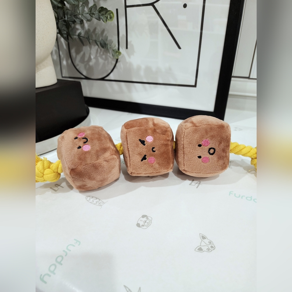 3 For $10 NEW The Skewers Dog Plush Toy